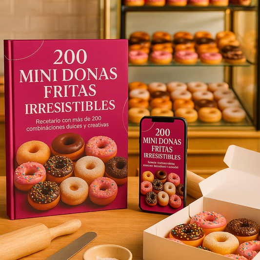🍩 200 Mini Donas Fritas Irresistibles